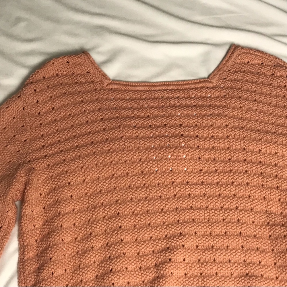 Roxy Birdy Day Coral Square Neck Sweater - Picture 5 of 6